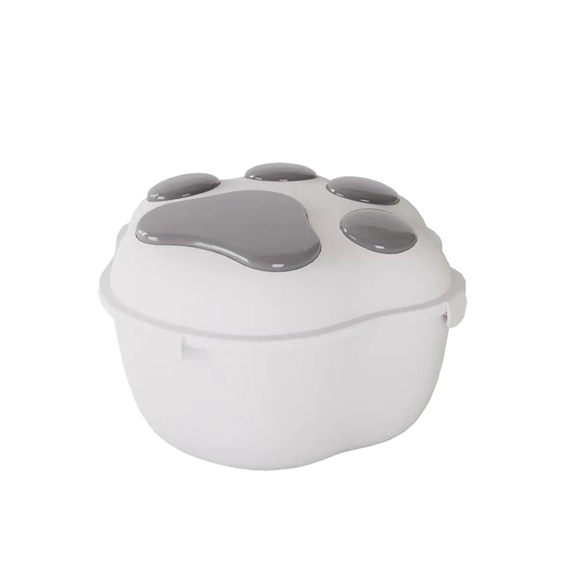 MOQ 30 Pet Food Storage Bucket Bin Cat Paw Shape 7