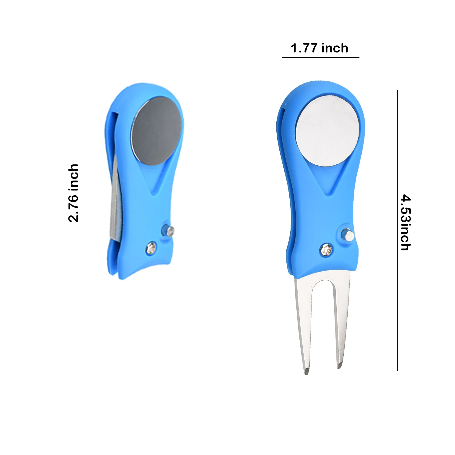 Foldable Golf Divot Tool with Magnetic Ball Marker 6