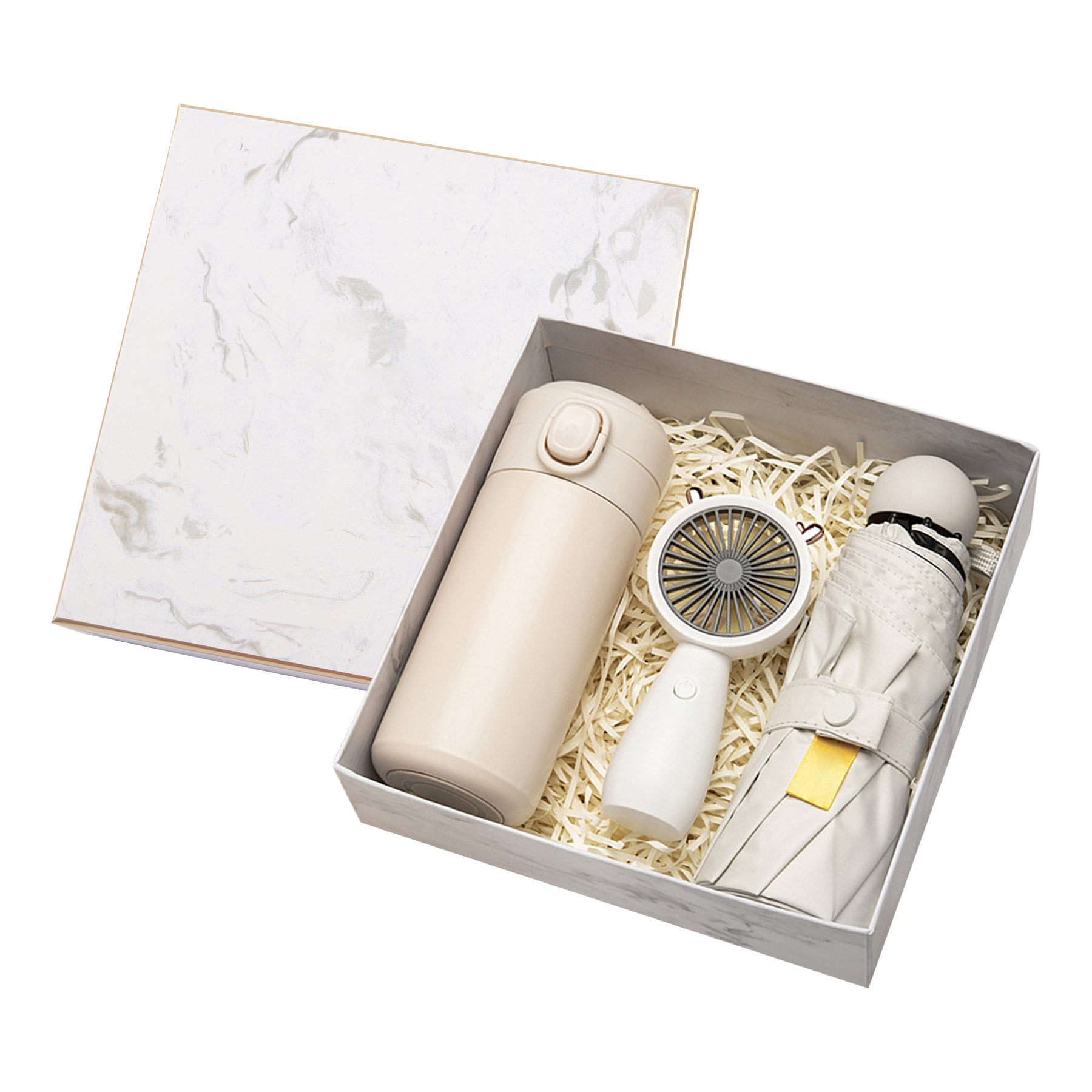 Gift Set with Umbrella, Towel, Handheld Fan 2