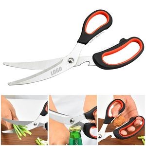 Multi Blade Kitchen Scissors With Ergonomic Dual Color Grip 3
