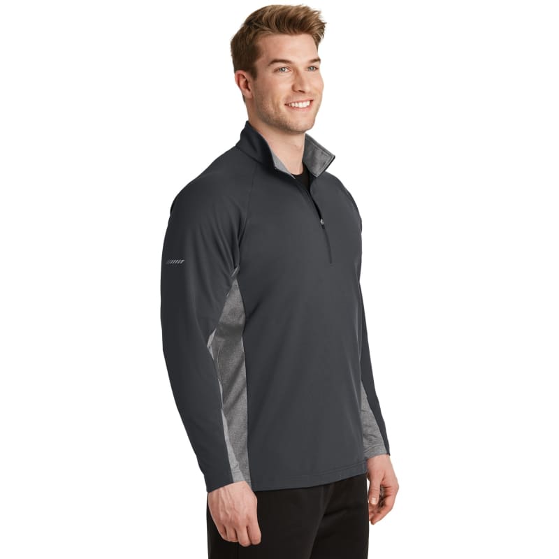 Sport-Tek Sport-Wick Stretch Contrast 1/4-Zip Pullover. 9