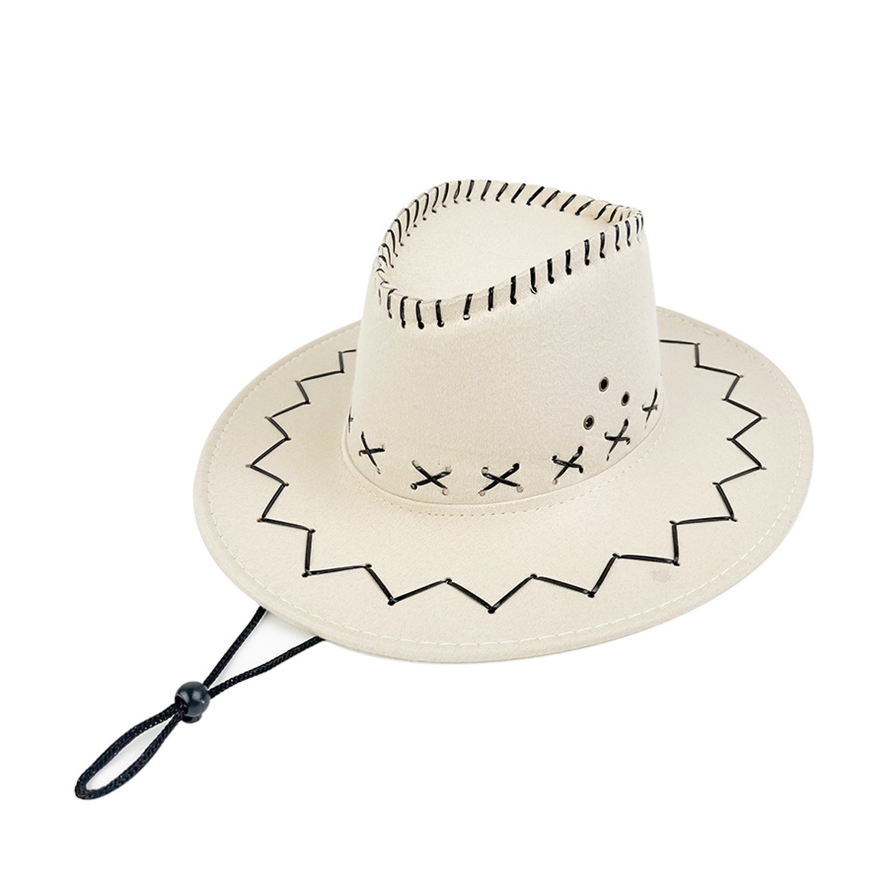 Windproof Cord Western Cowboy Outdoor Hat 5
