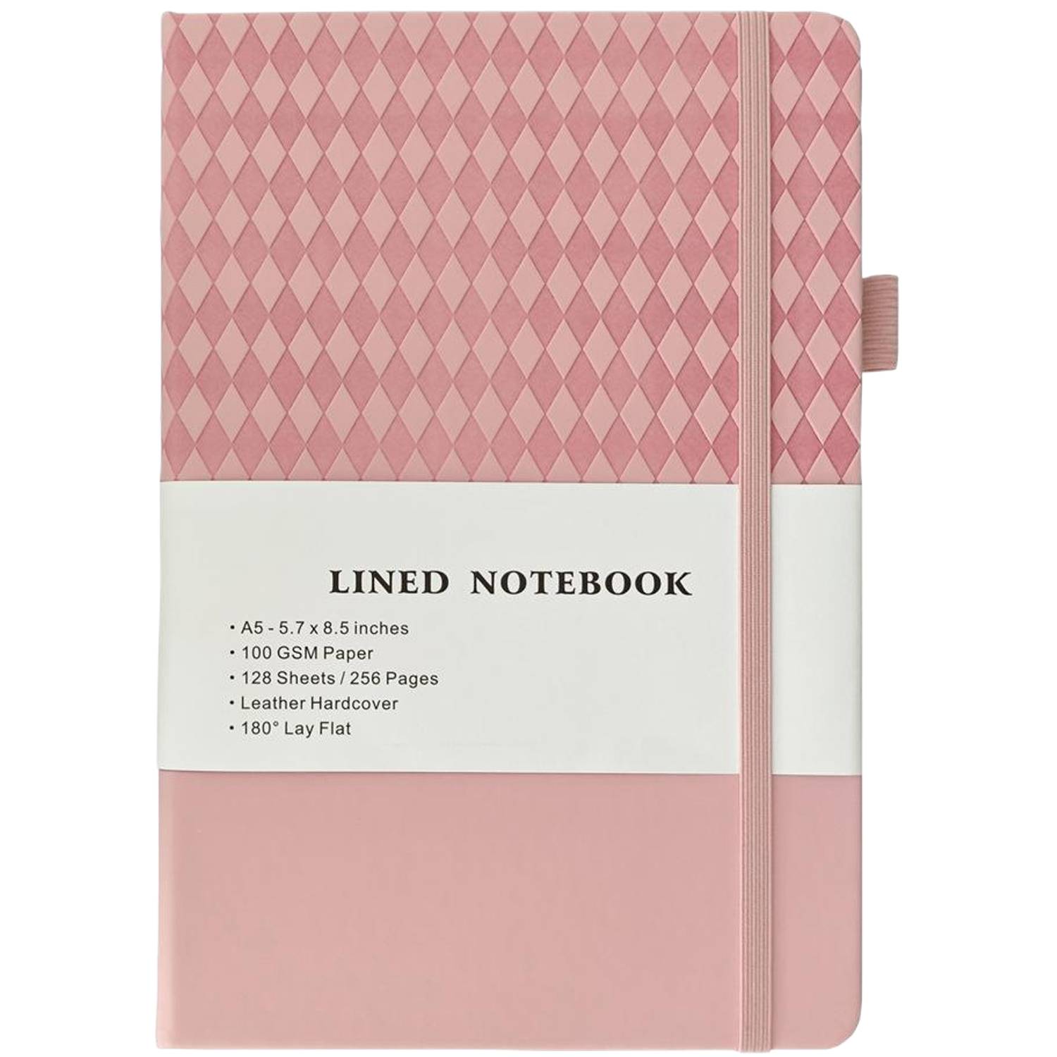A5 PU Leather Diamond Pattern Notebook 3