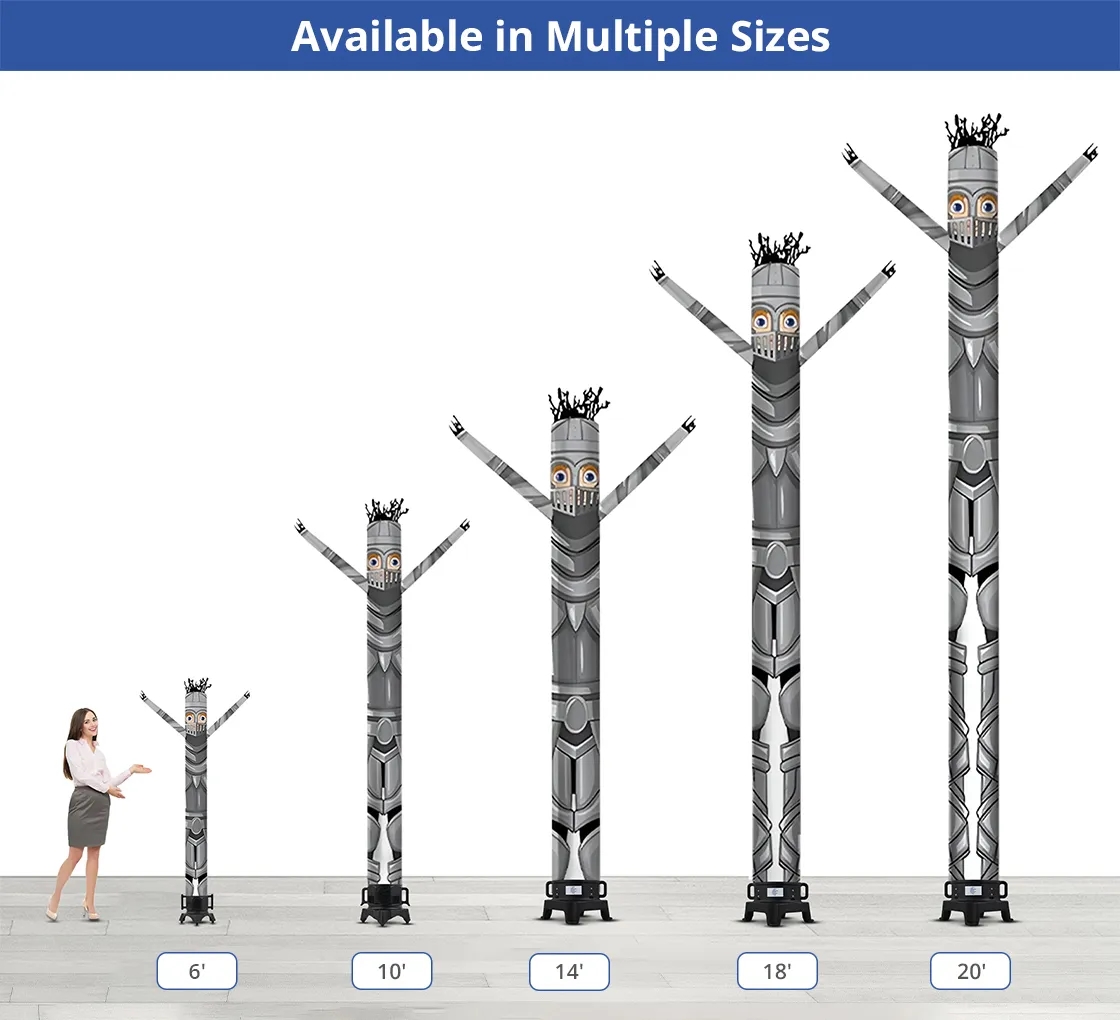 Knight Inflatable Tube Man Mascot with Blower 8
