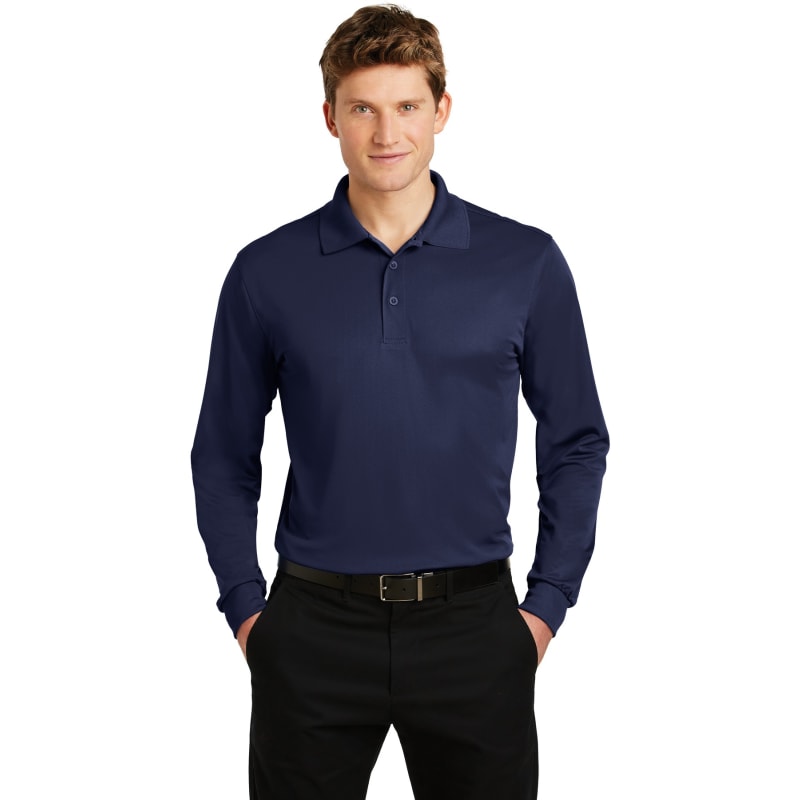 Sport-Tek Long Sleeve Micropique Sport-Wick Polo. 20