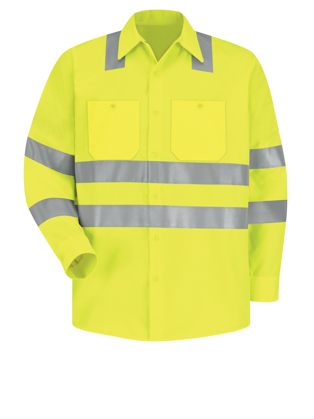 Red Kap Hi-Visibility - Men's Hi-Visibility Long Sleeve Work Shirt 4