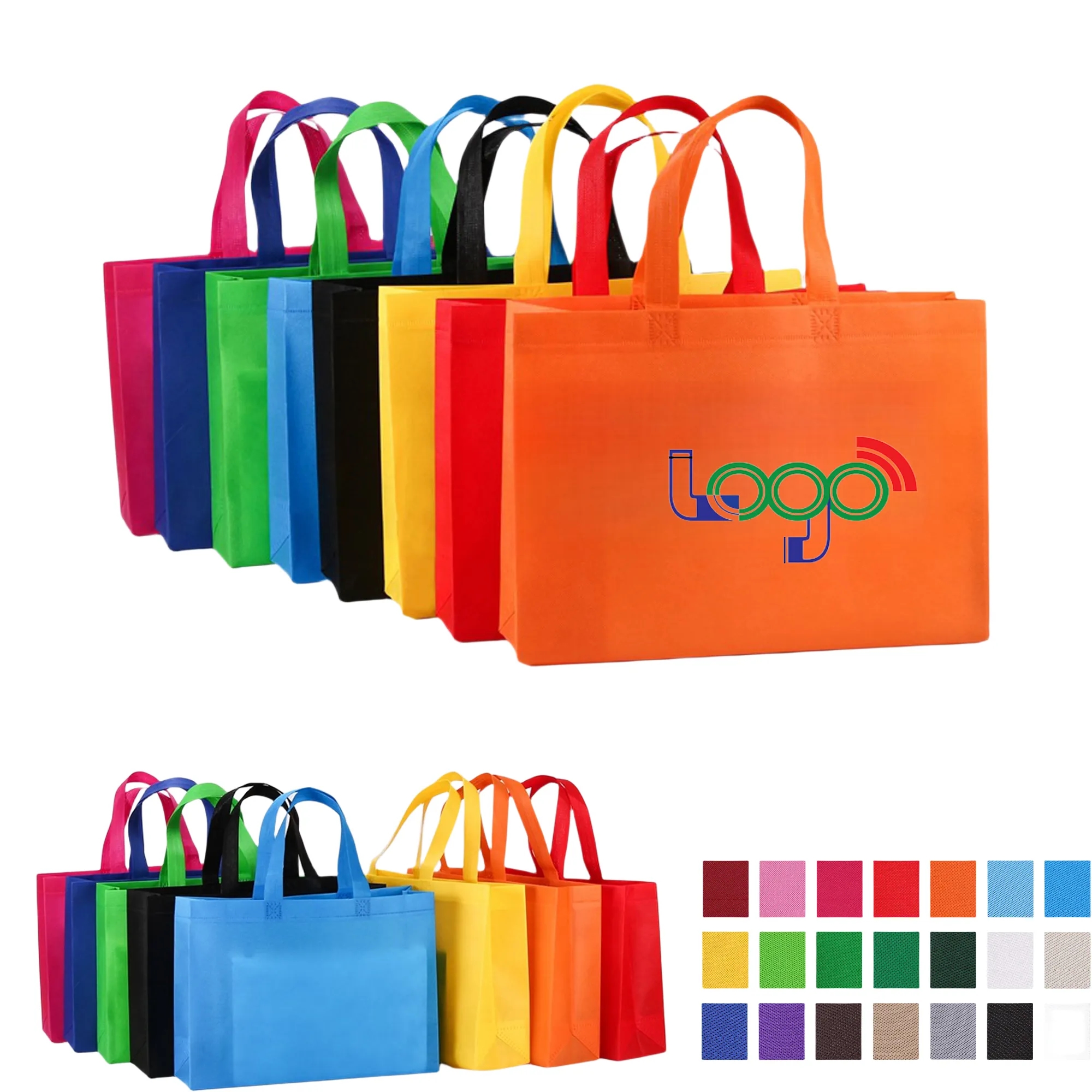 MOQ 20 PCS Non Woven Shopping Tote Bag Promotional Gifts 2