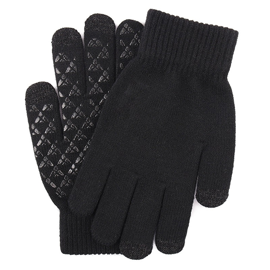 Adult Stretch Ribbed Gloves with Sensitive Touch, Non-Slip 8