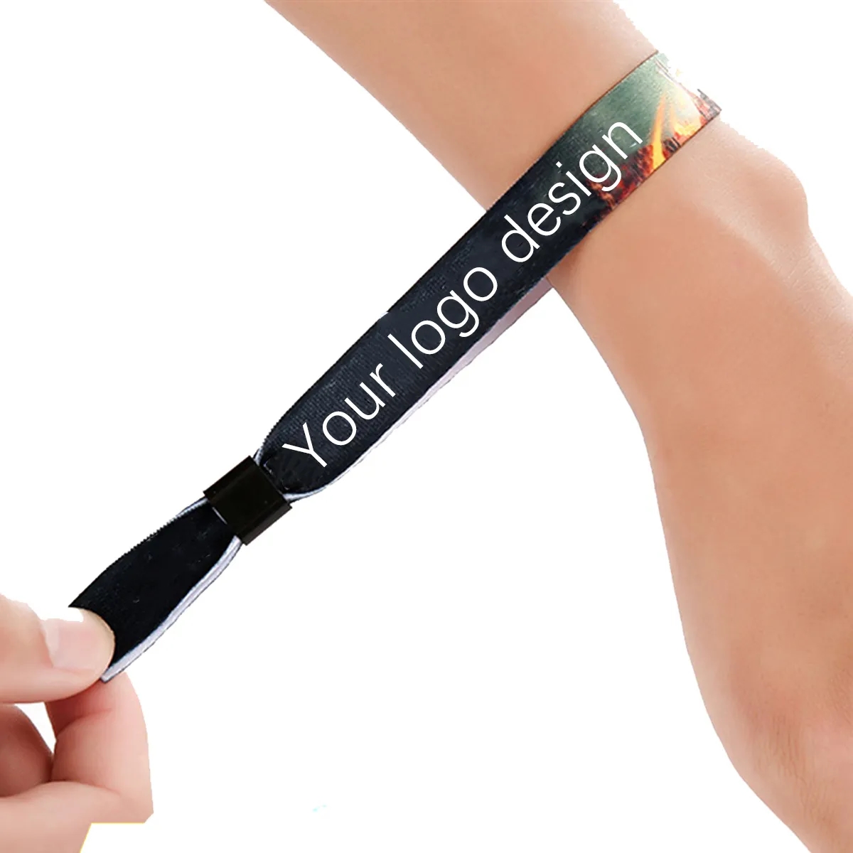 Disposable Polyester Woven Wristband 3