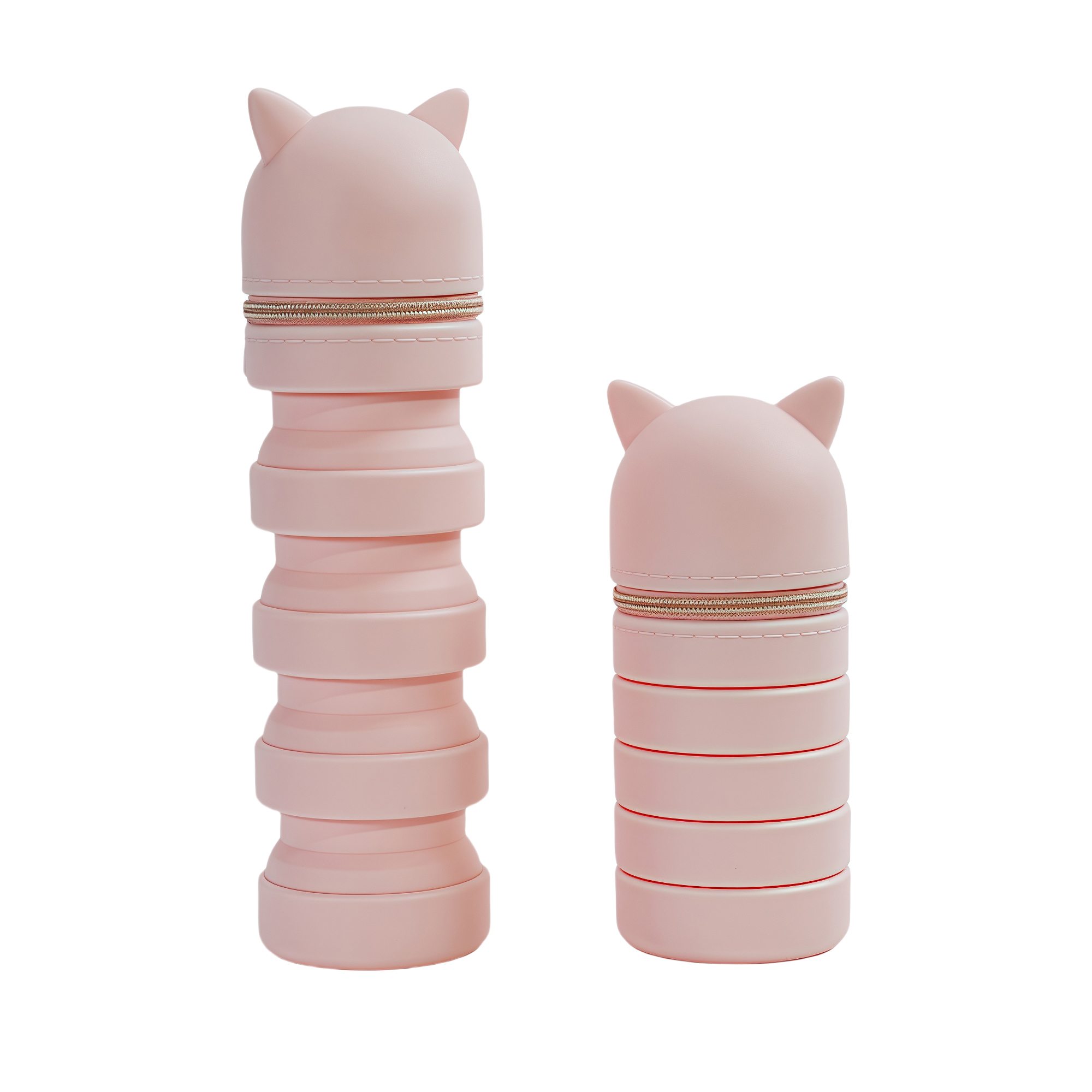 Silicone Expandable Pencil Holder - Cute Foldable Pen Cup 2