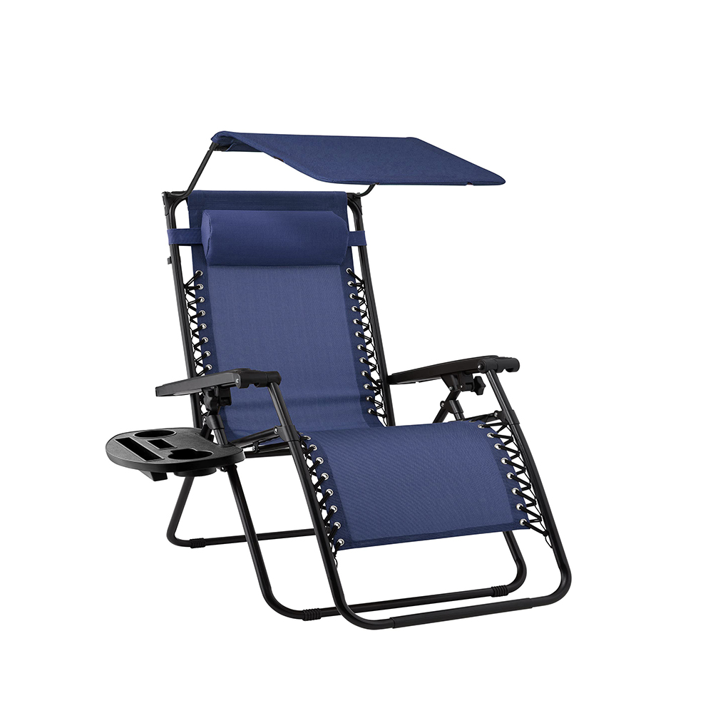 Zero Gravity Lounger with Canopy Shade 2