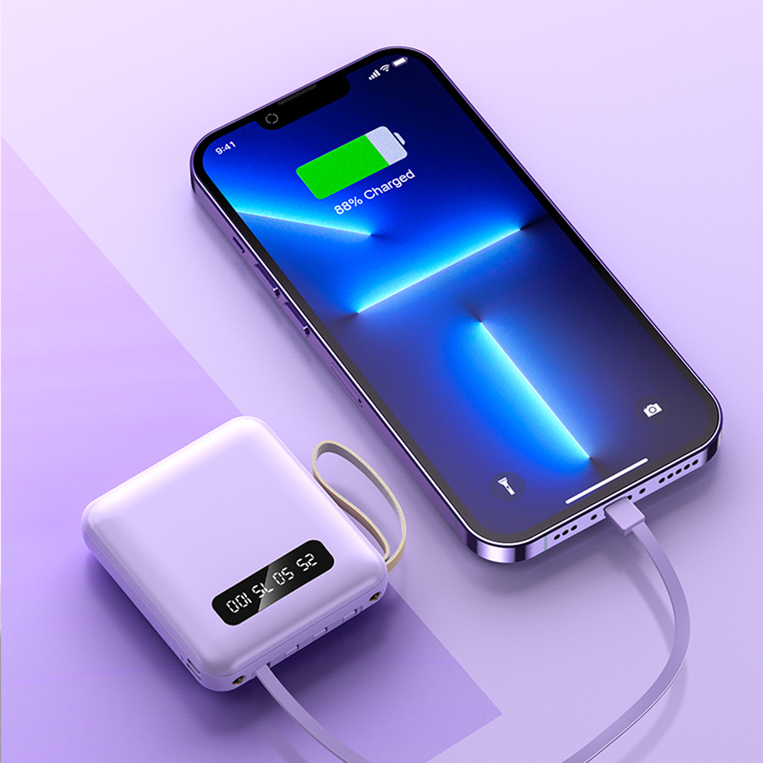 Screen Display Wireless Power Bank 6