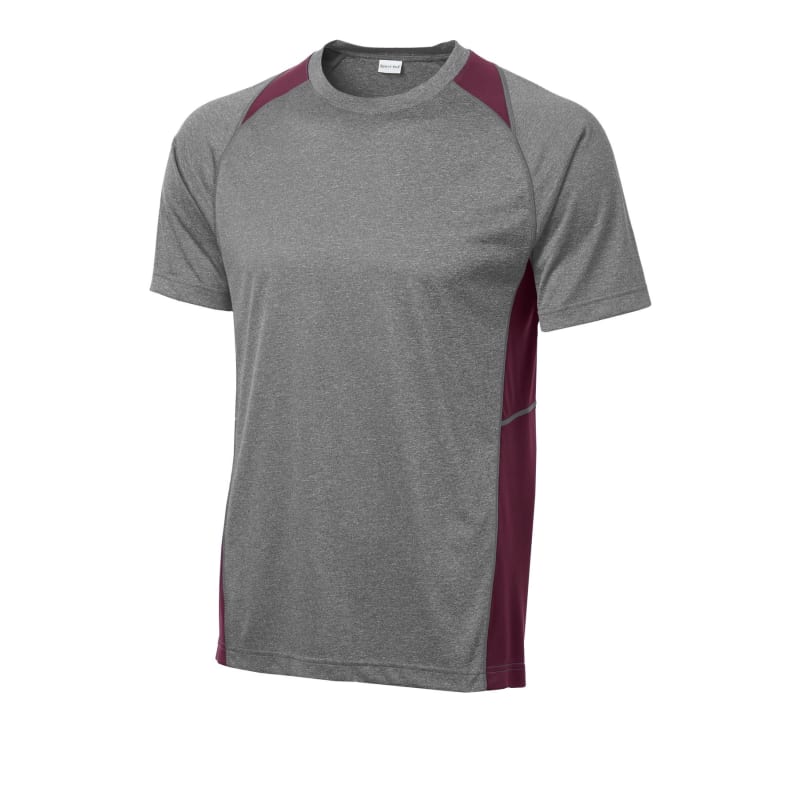 Sport-Tek Heather Colorblock Contender Tee. 35
