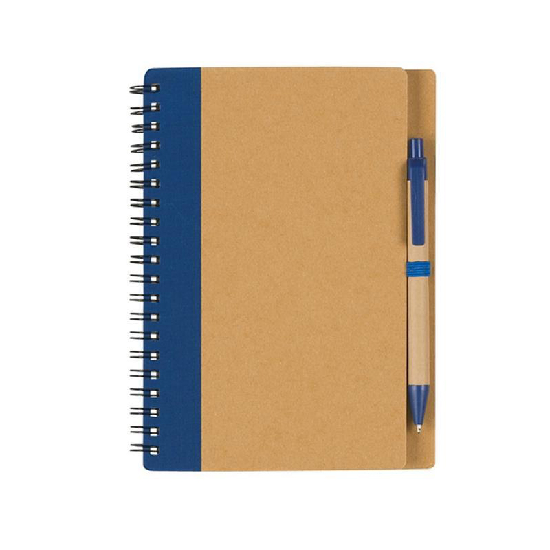 Spiral Kraft Notebook with Pen Set 7