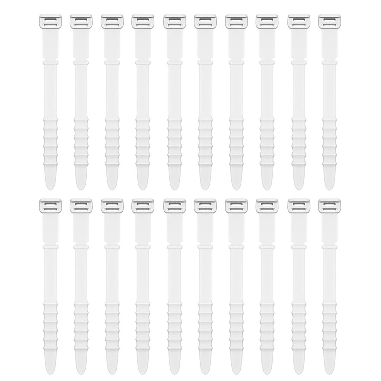 20PCS Reusable Silicone Cable Organizers for Cord Management 8