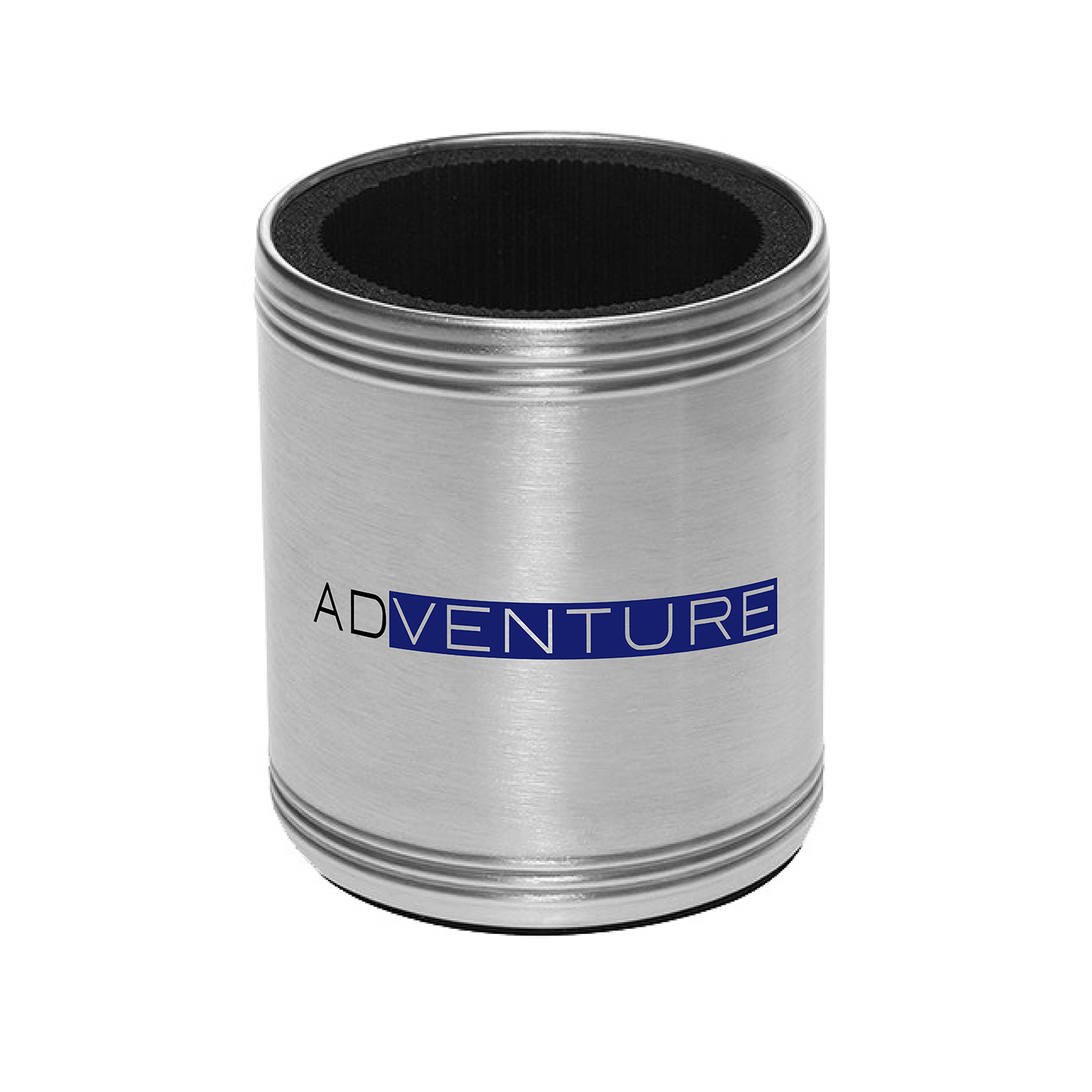 Stainless Steel Caliber Custom Can Cooler (2 Color Imprint) 2