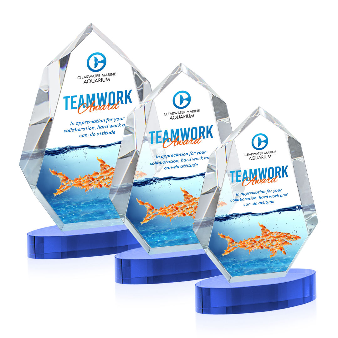 Norwood VividPrint™ Award on Alberton Base - Sky Blue 1