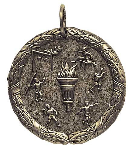 Track & Field XR100 Series Medal, 1 1/4" 2