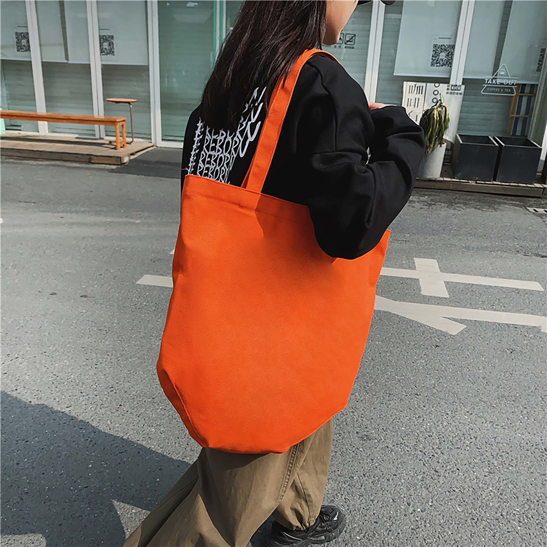 Reusable Grocery Beach Canvas Tote Bag 3