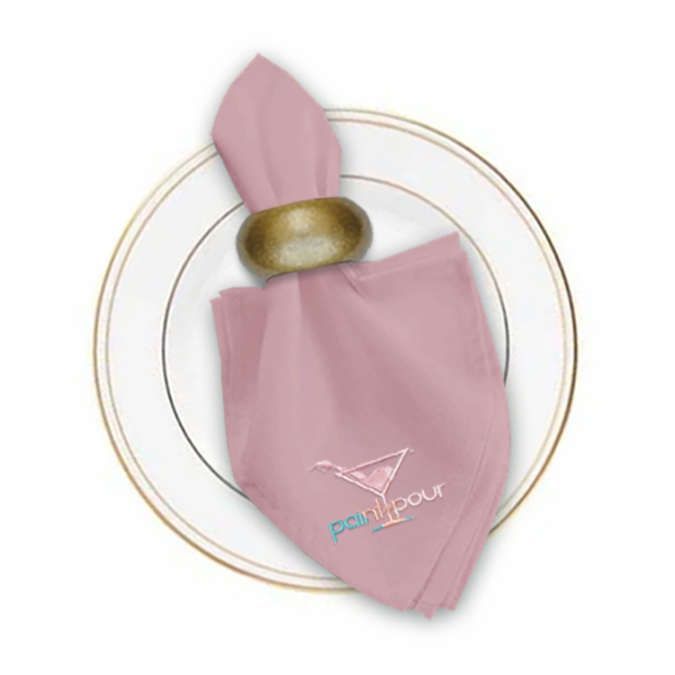 17 in. x 17 in. PolyPoplin™ Napkin (Embroidery Logo/Text) 51