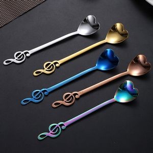5.31 Inch Music Note Heart Shaped Spoon 17