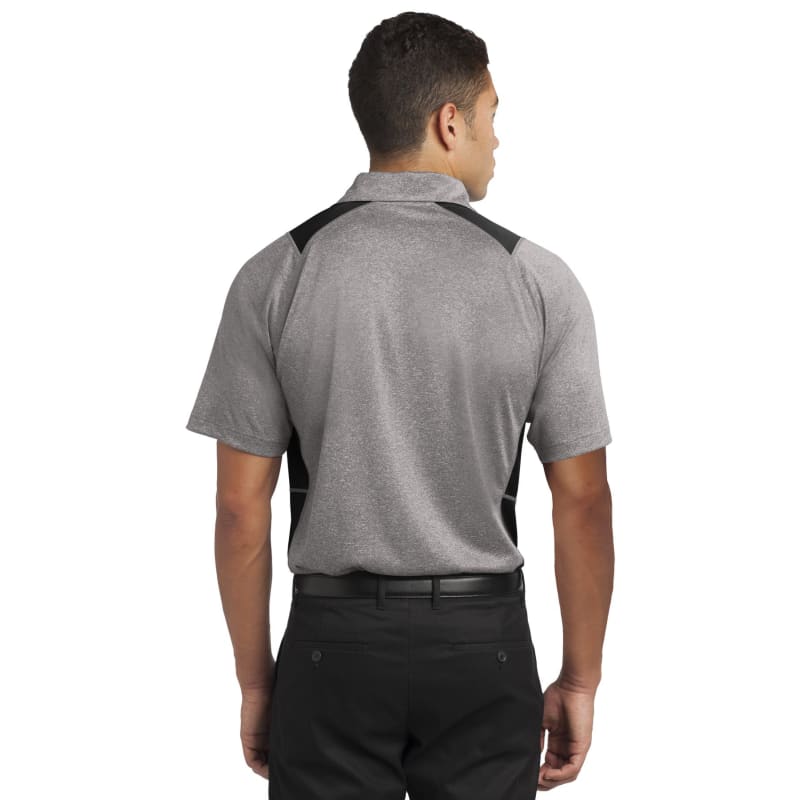 Sport-Tek Heather Colorblock Contender Polo. 82