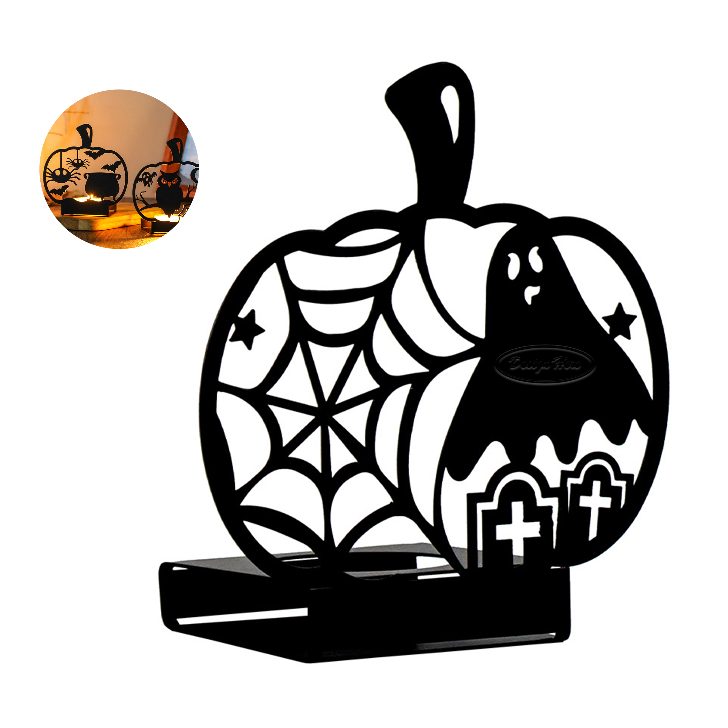 Halloween Iron Candle Holder - Simple and Elegant 2