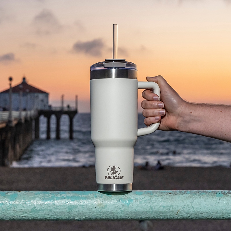 Pelican Porter™ 40 oz. Recycled Double Wall Stainless Steel Travel Tumbler 275