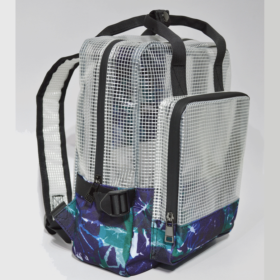 Grid PVC Backpack w/ Bottom Sublimation 8