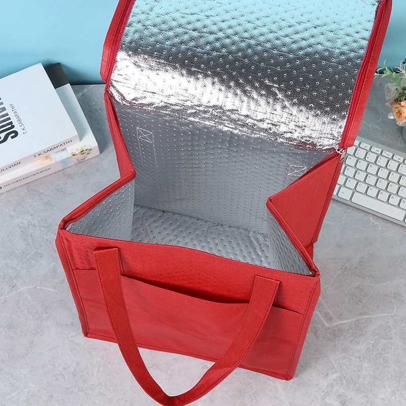 Insulated Zipper Cooler Tote Large Size 5