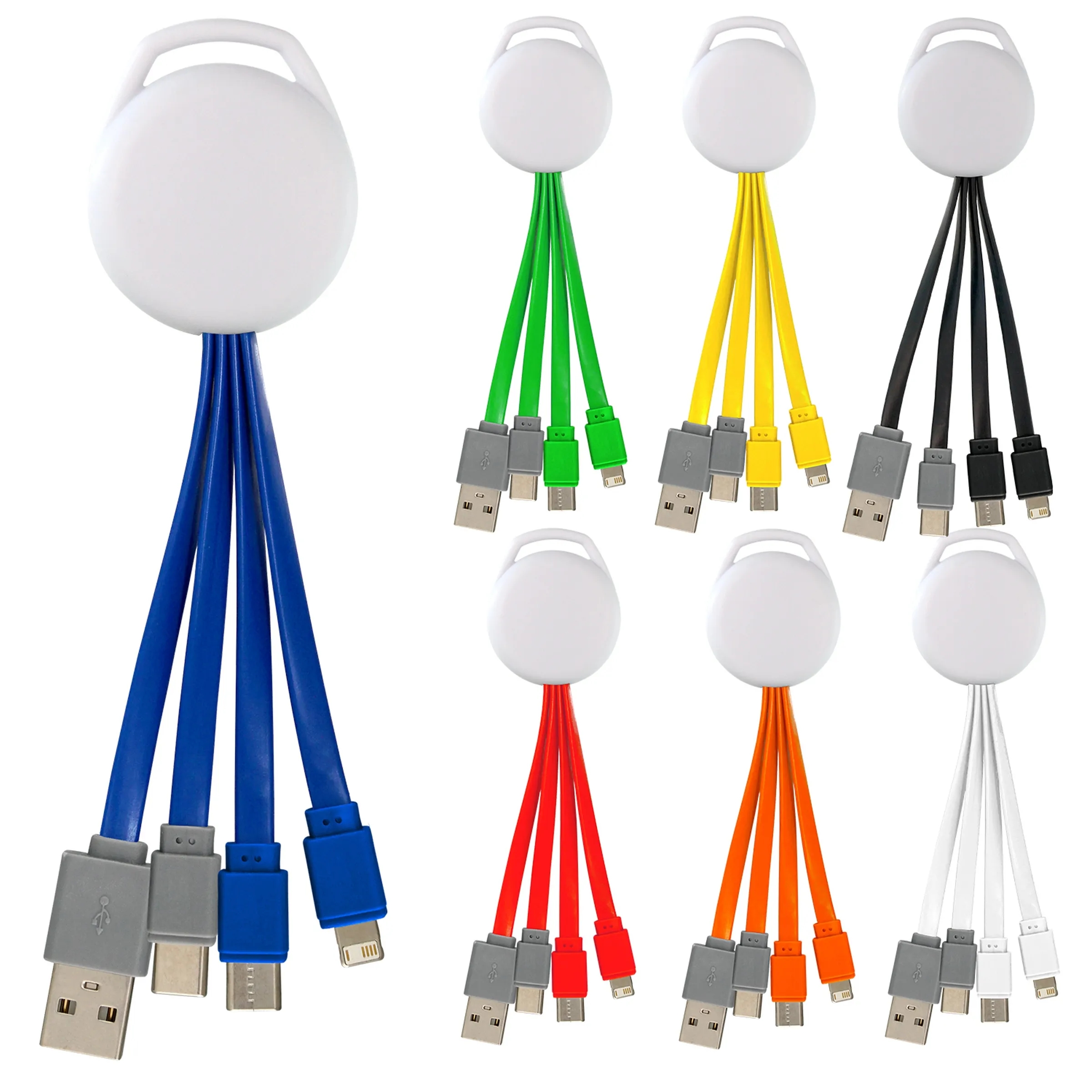 FULL COLOR VIVID DUAL INPUT 3-IN-1 CHARGING CABLE 10