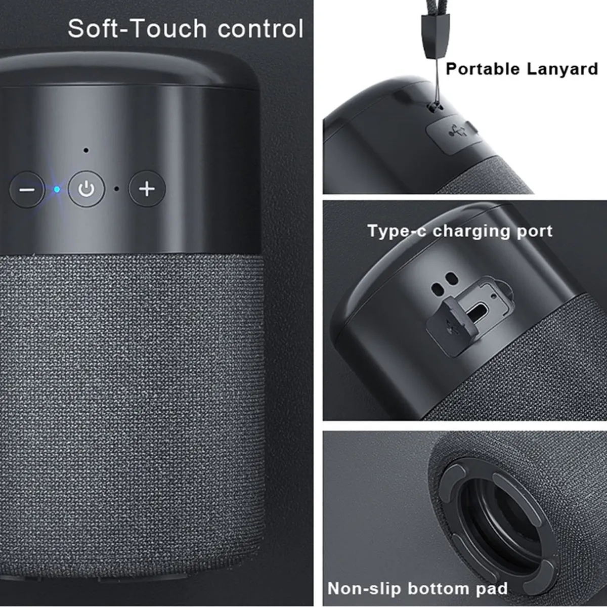 2 in 1 Bluetooth Speaker with Earbuds 6