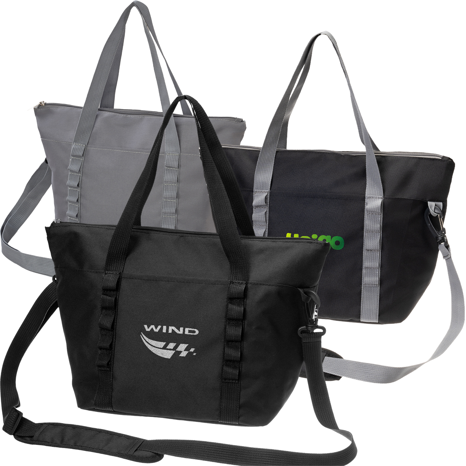 8 Pack Insulated Lunch Tote Bag with Crossbody Strap 6