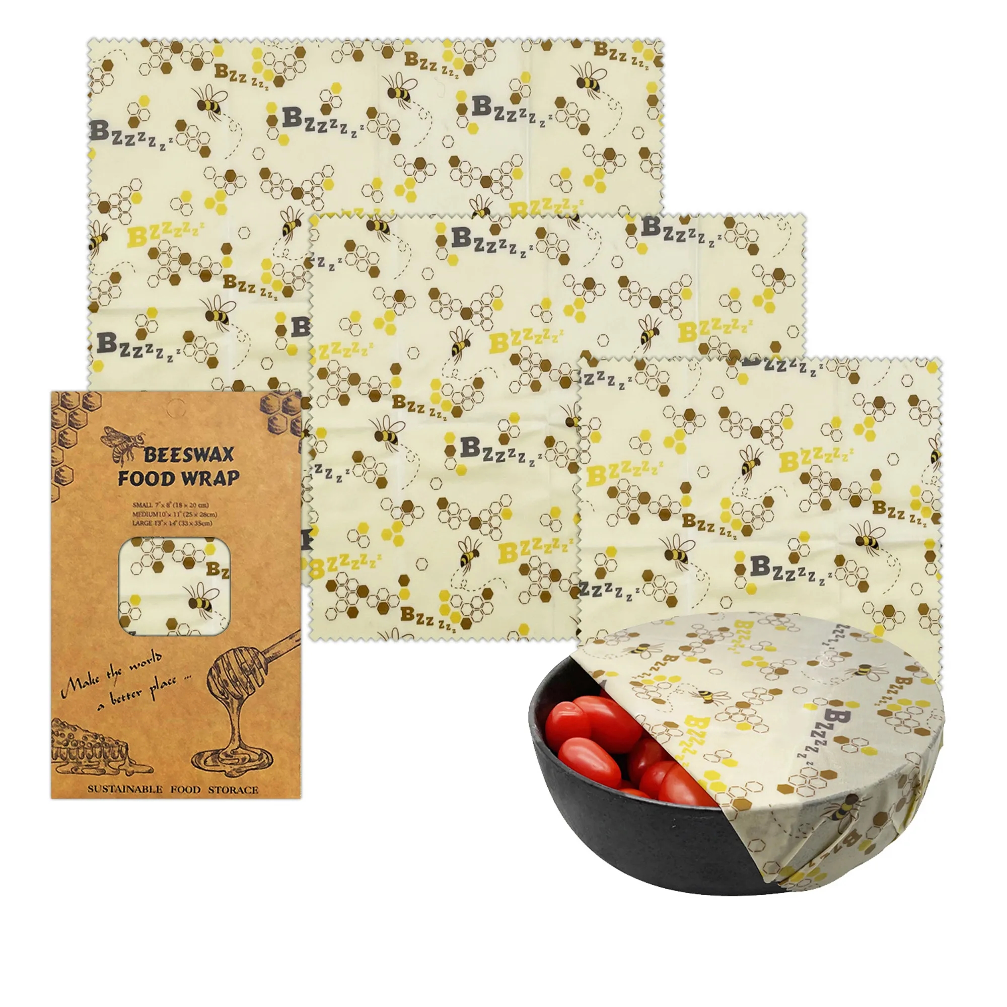 Reusable Beeswax Food Wraps Wax Cloth 5