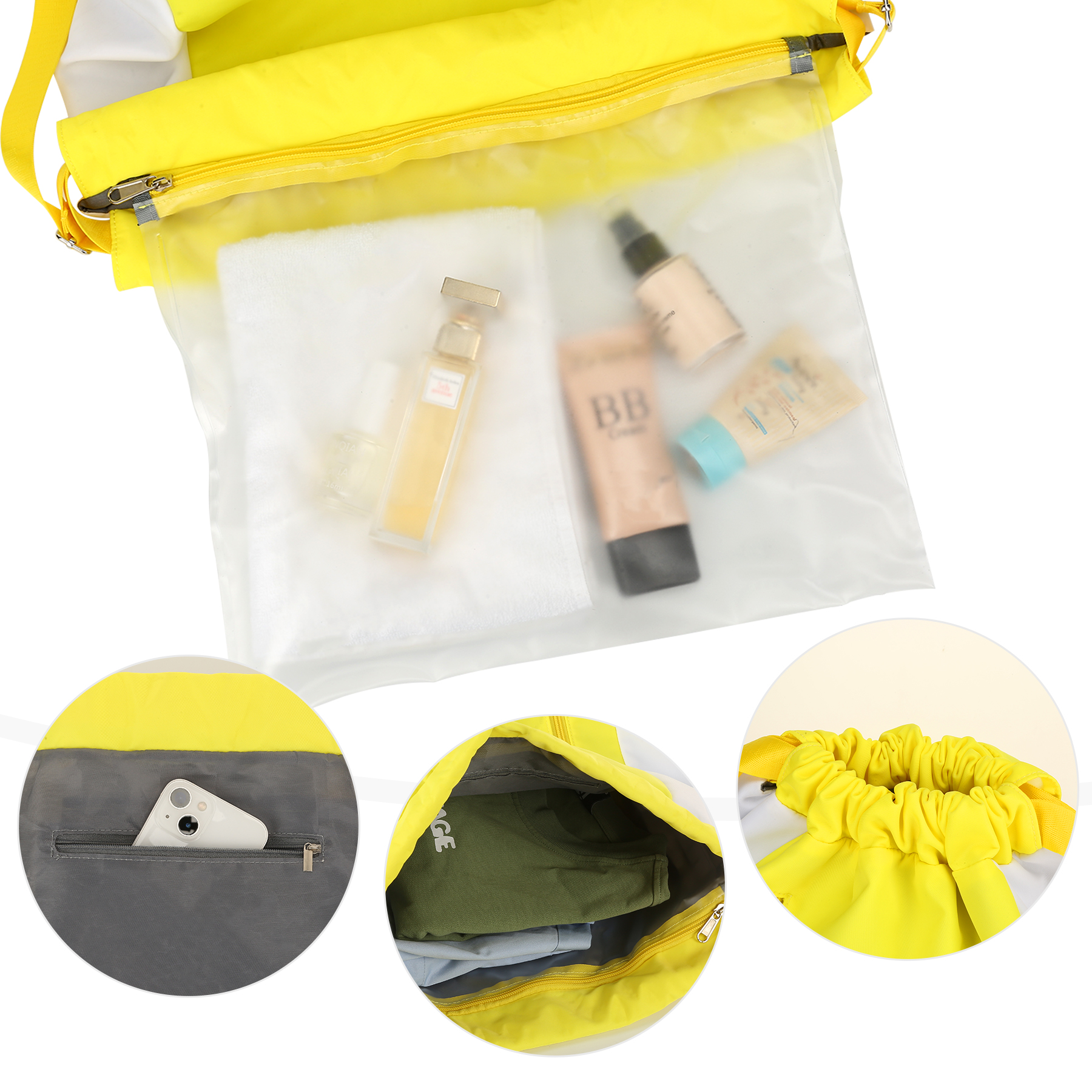 8 Can Nylon Drawstring Cooler Backpack 2