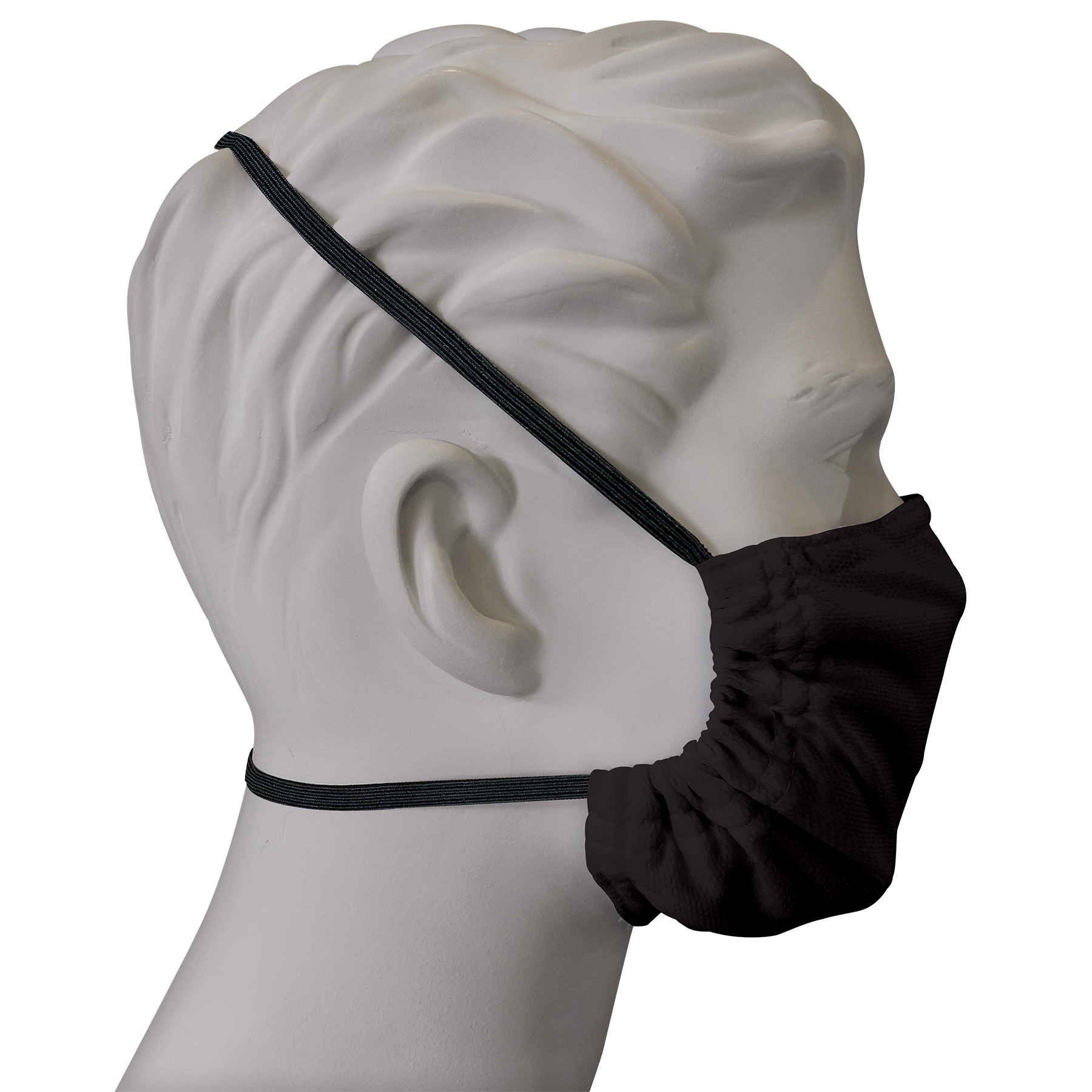 Black Microfiber Face Mask 2