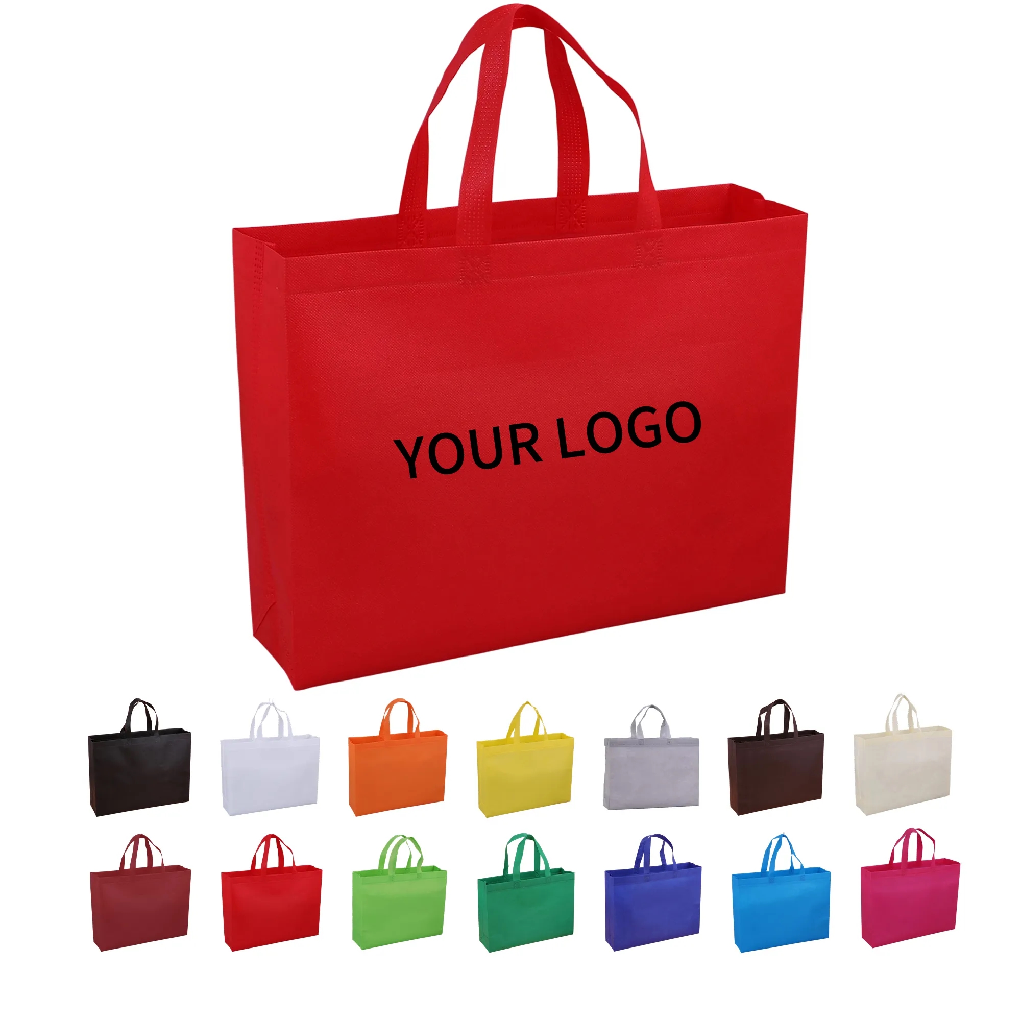 Reusable Grocery Tote Bag Non Woven Poly 18