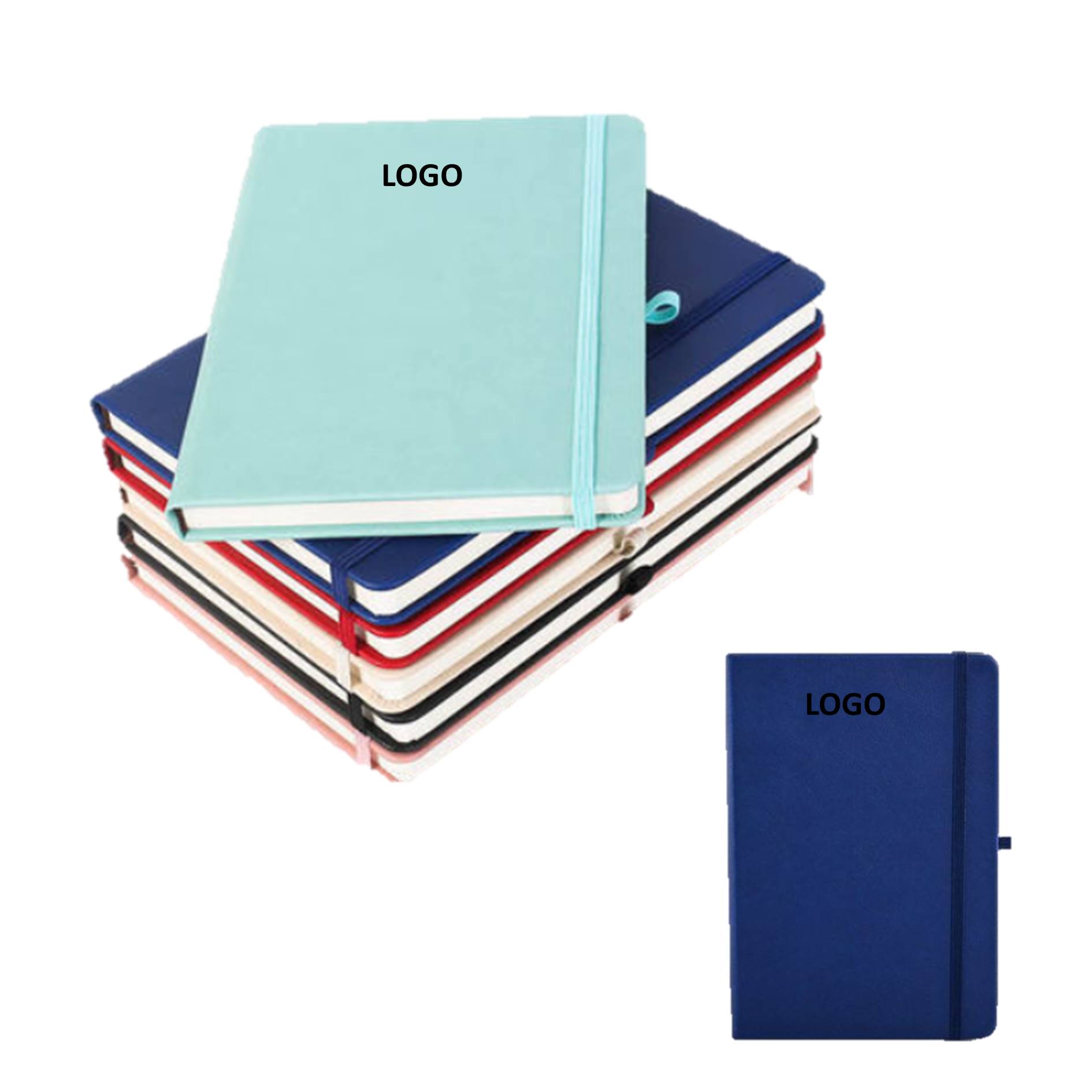 Custom PU Leather Cover Notebook Office Use 2