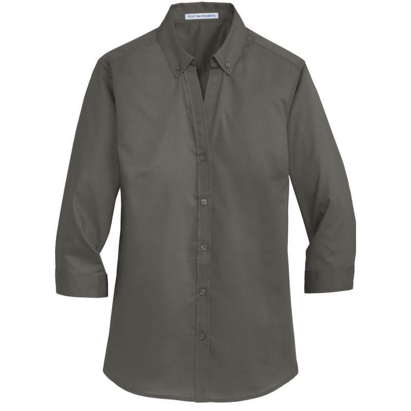Port Authority Ladies 3/4-Sleeve SuperPro Twill Shirt. 38
