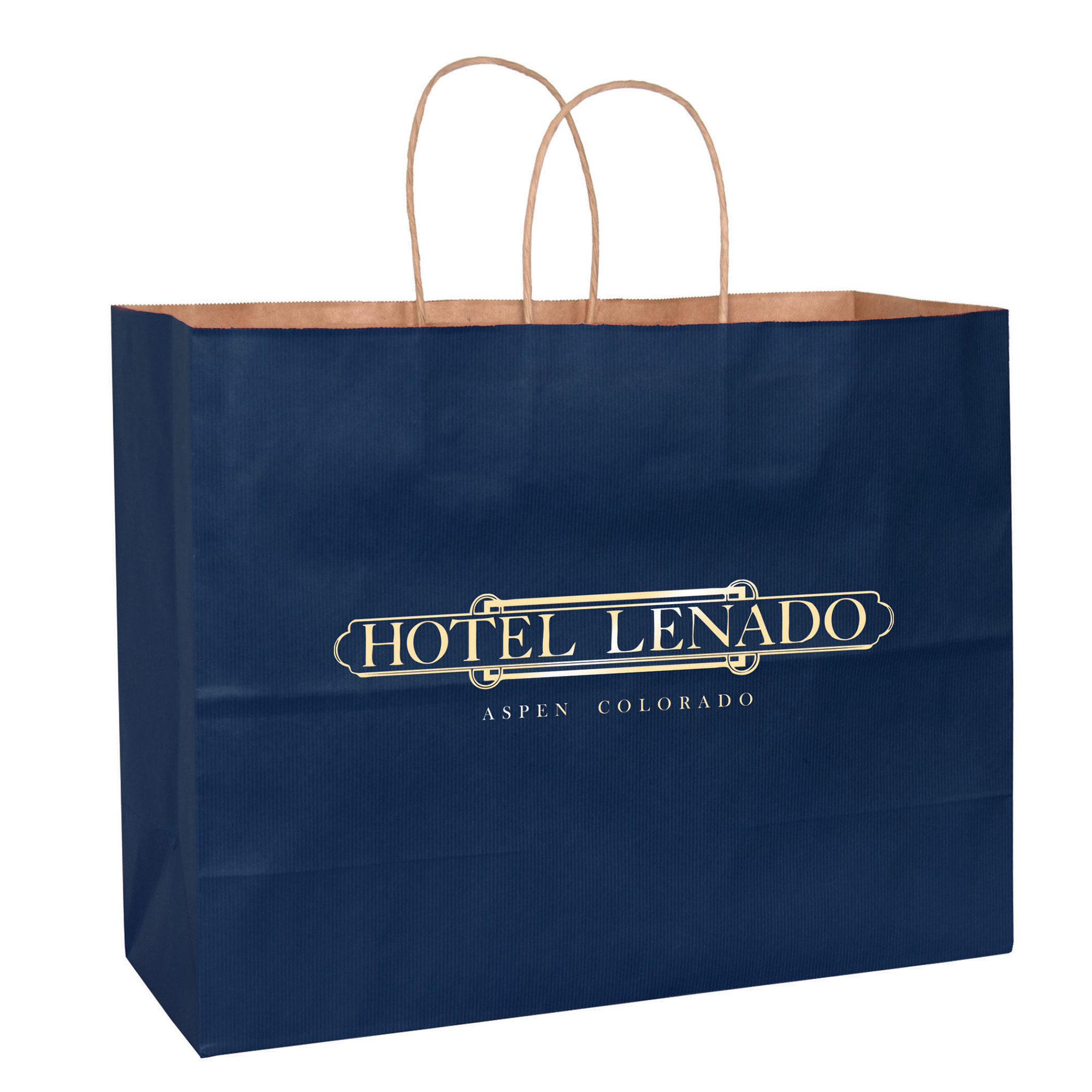 Matte Color Paper Shopper with Twisted Paper Handles 23