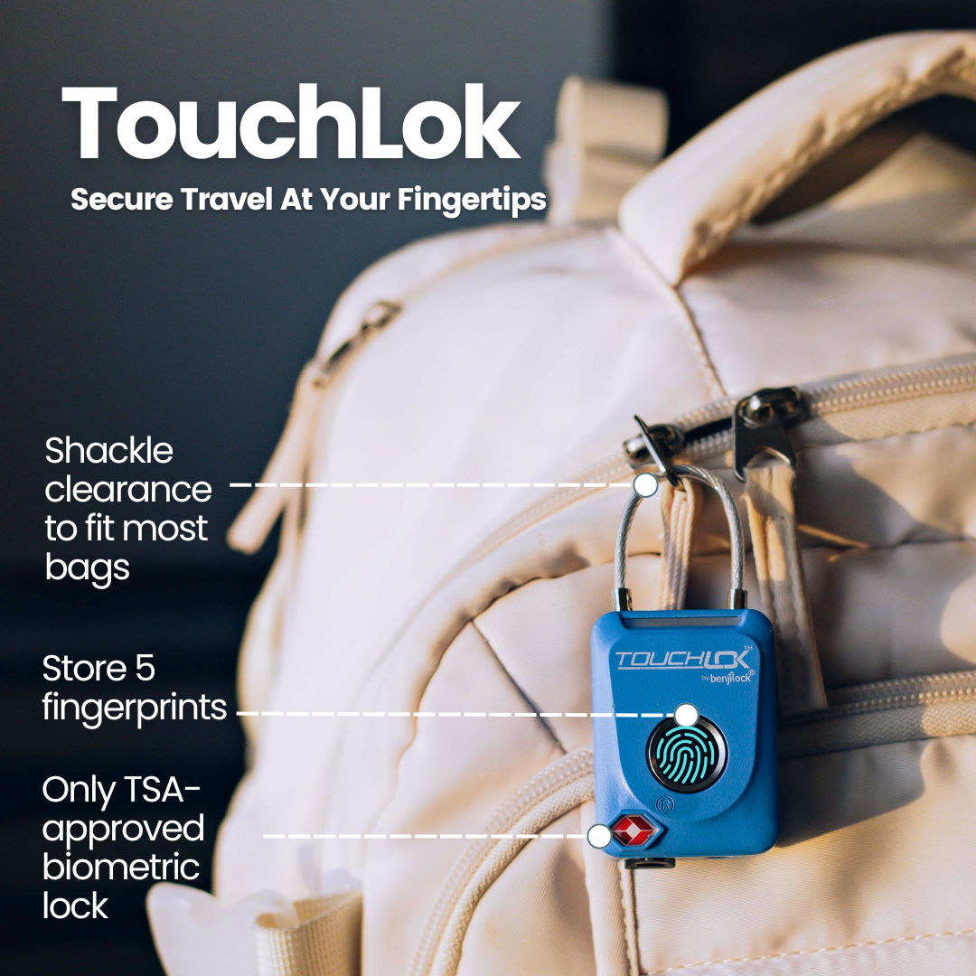 TouchLok TSA Approved Biometric Bag Lock
