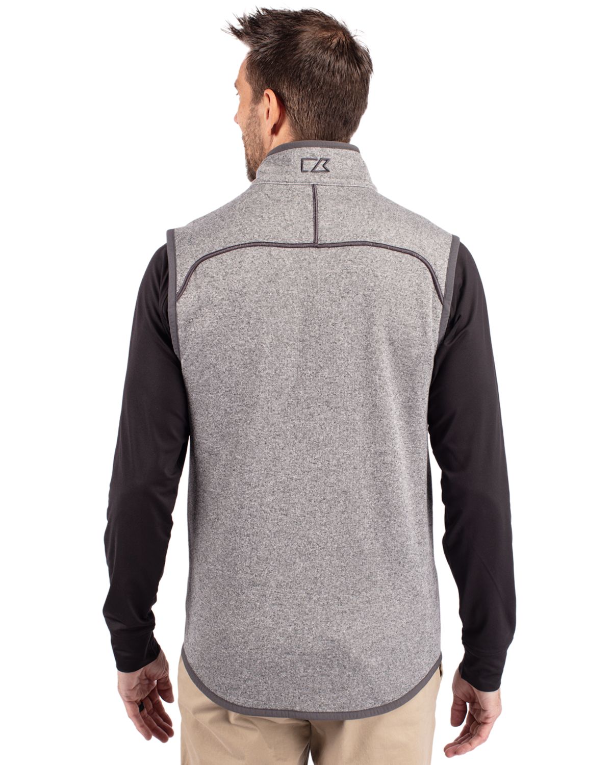 Cutter & Buck Mainsail Sweater-Knit Mens Full Zip Vest 46