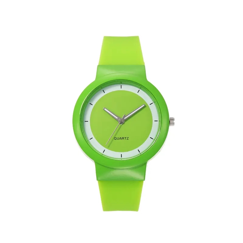 Silicone Jelly  Women'S Student Quartz Watch 2