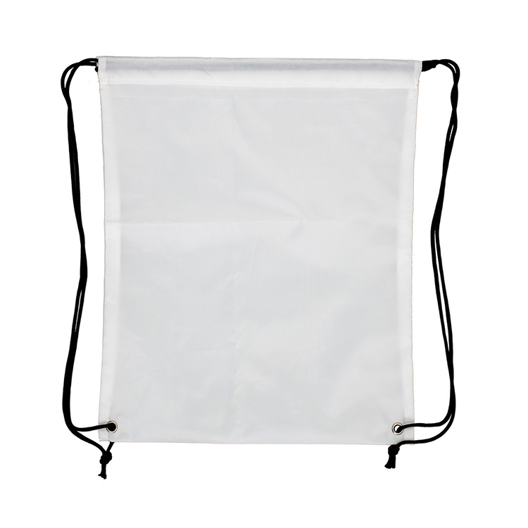 "SHASTA" 13" W x 16" H Recycled RPET Full Color Import 210D RPET Drawstring Cinch Pack Backpack 1