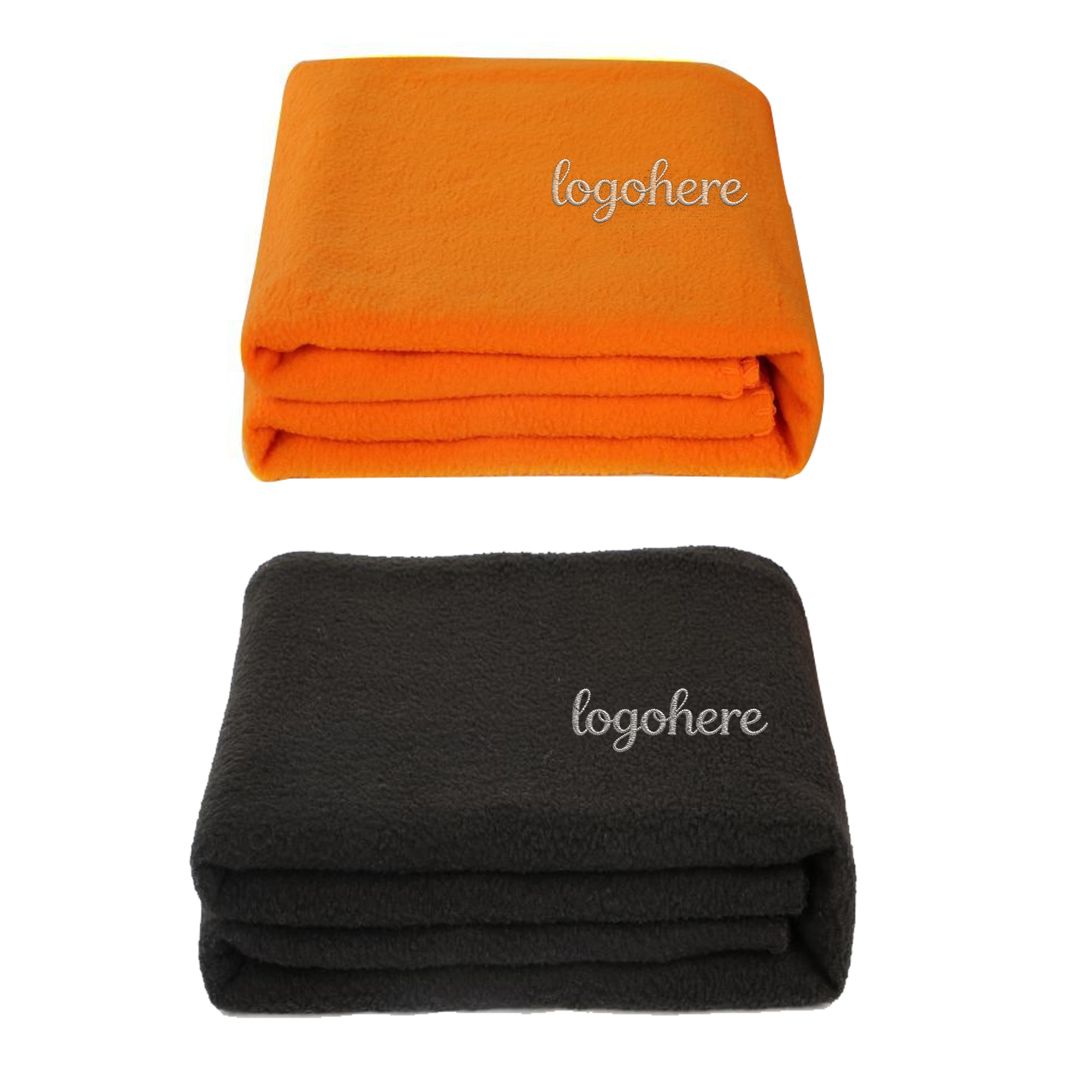 MOQ 20 Soft Warm Fleece Blanket With Embroidery 5