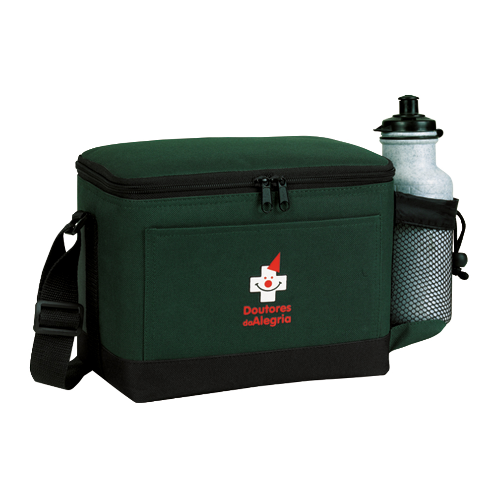 Insulated 6 Pack Cooler with Bottle Holder 3