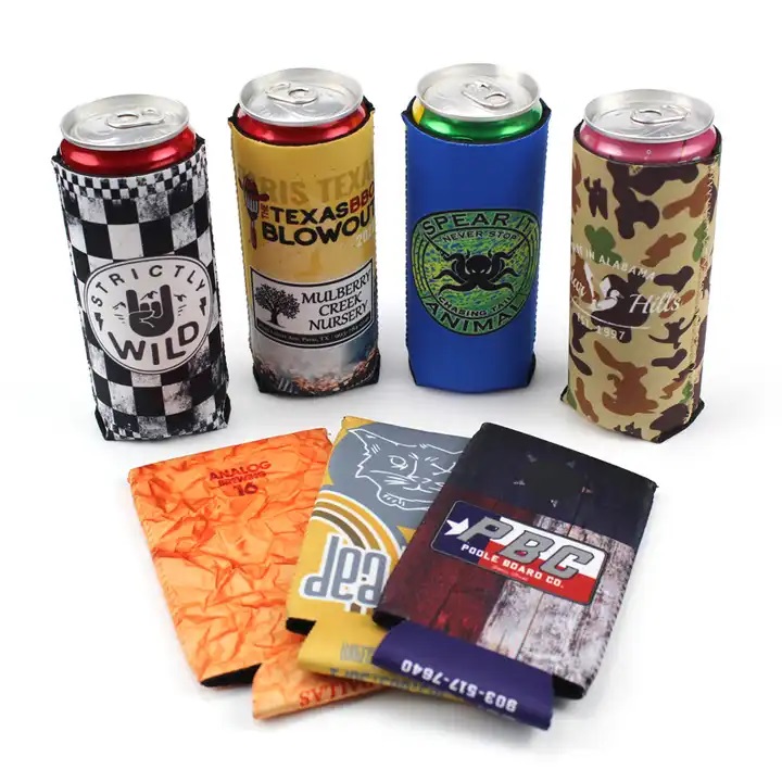 Neoprene 24oz Tall Boy Can Collapsible Cooler 4