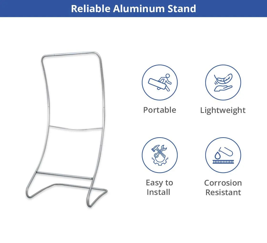 Fabric Display Stand Snake C - Hardware Only 3