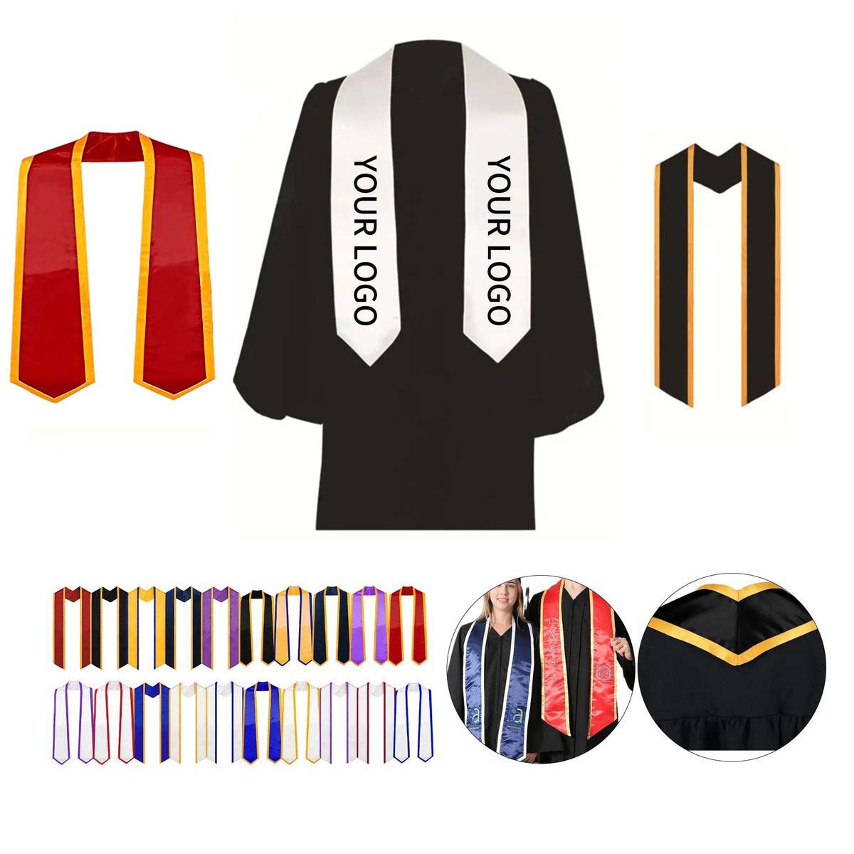 Academic Celebration Polyester Honor Sash 9