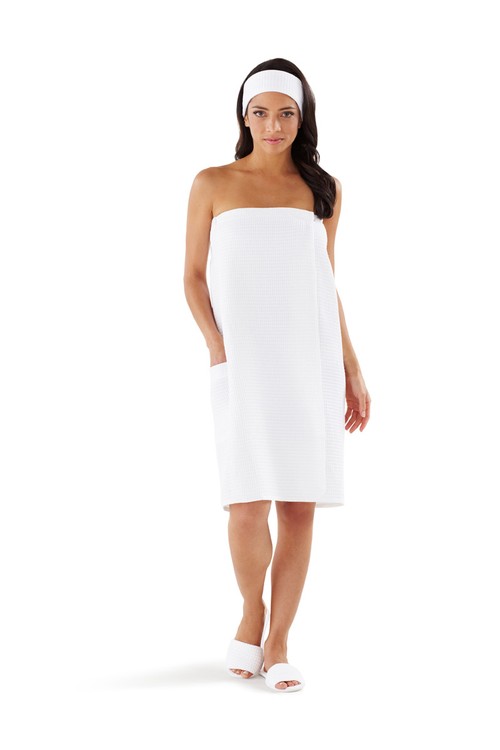 Women's Waffle Spa Wrap 3